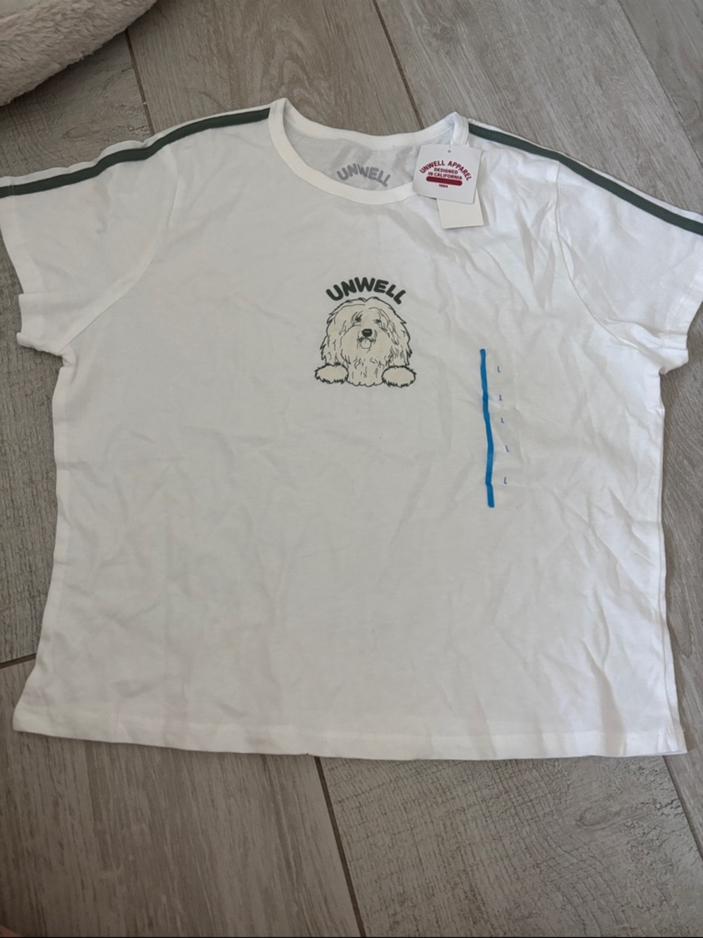 Women’s Unwell White Dog Graphic Tee